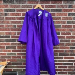Niagara University Purple and White Collegiate Graduation Gown